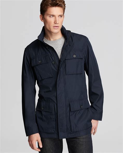 michael kors short nylon field jacket mens|Michael Kors puffer jacket men's.